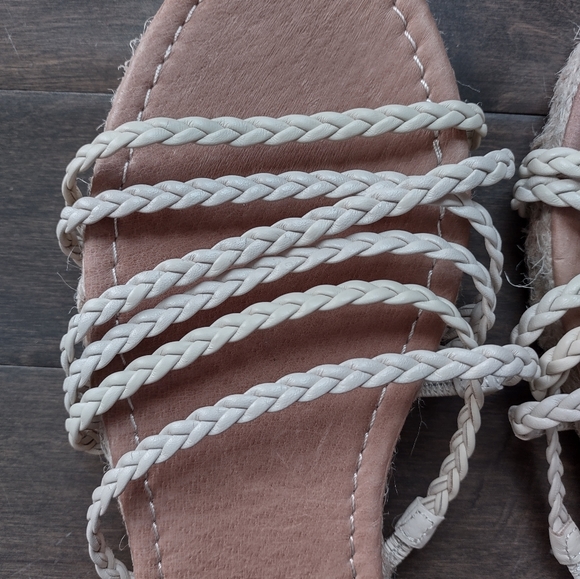 Madewell Kathryn Espadrille Braided Strap Rattan Slide Sandals - Picture 3 of 8